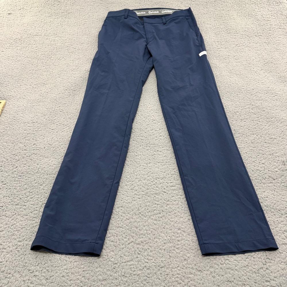TaylorMade Golf Pants Mens Navy Blue Performance Stretch Size 82 US 32